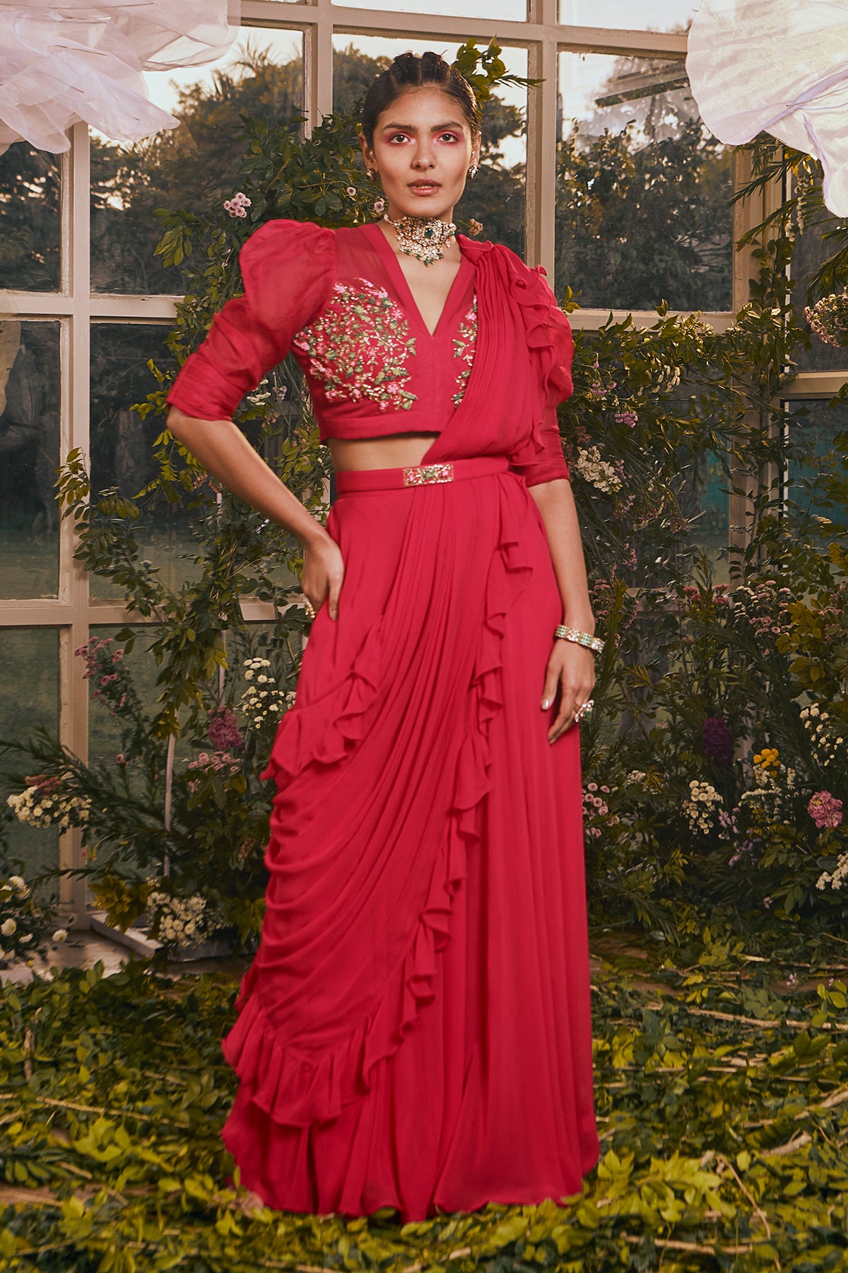 hot pink indo western dress Hot pink Indo western dress , Price : Rs 35,000/-, ., For orders whatsapp , +918377878781 / +919718840034, . , #suits #shaadikekapde #weddingwear #indiancouture #sarees